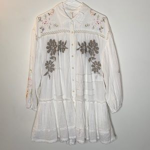 Free People Louisa patchwork mini dress Size XS